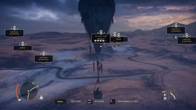 Vantage outposts are balloons from which you can see all important places in a region. - Basic information - Information about the game world - Mad Max - Game Guide and Walkthrough