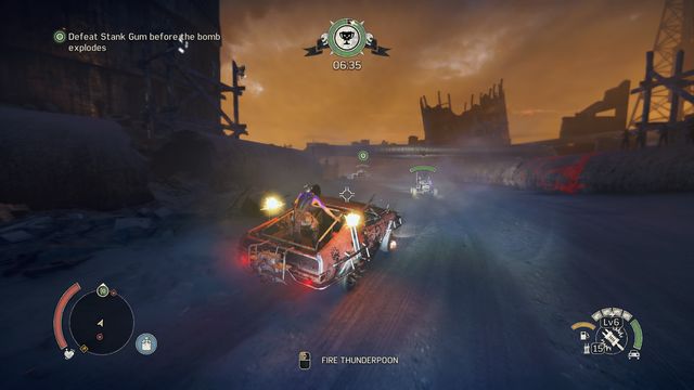 When using Thunderpoon, you can select your target. - In vehicle - Combat - Mad Max - Game Guide and Walkthrough