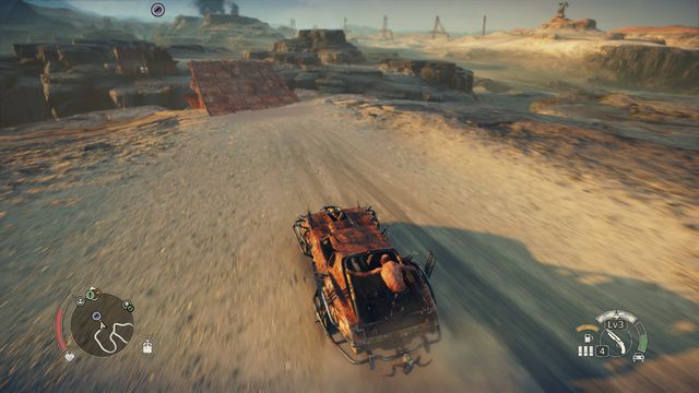 Use the boost before the ramp, it will extend the jump. - Colossus - Jeets Territory - maps - Mad Max - Game Guide and Walkthrough
