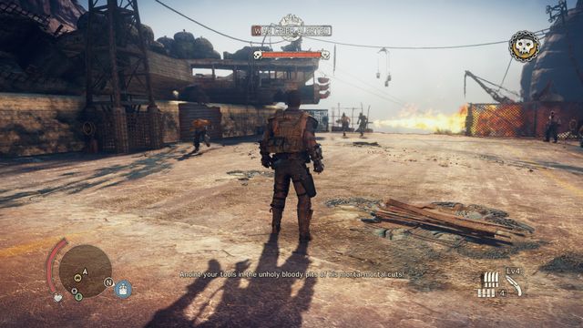 Before fighting the top dog, you must defeat a group of few opponents, including a War Crier. - Grandrise - Pink Eyes Territory - maps - Mad Max - Game Guide and Walkthrough