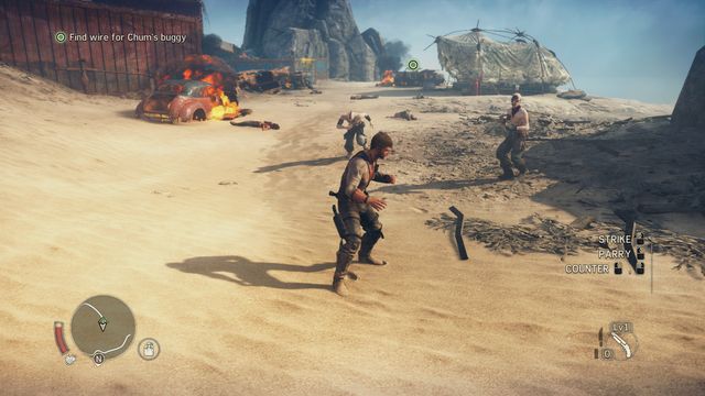 Dont attack blindly - parry cautiously and perform counters at the right moment. - Feral Man - Story missions - Mad Max - Game Guide and Walkthrough