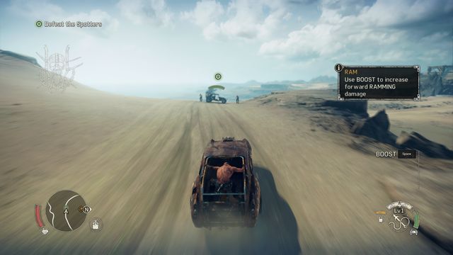 Use the boost before ramming into the vehicle to increase the damage. - Righteous Work - Story missions - Mad Max - Game Guide and Walkthrough