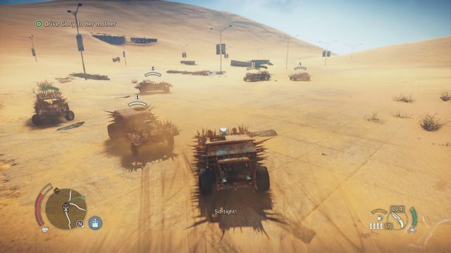 Use the mines and shoot the tires to quickly get rid of the opponents. - In It For Glory - Story missions - Mad Max - Game Guide and Walkthrough