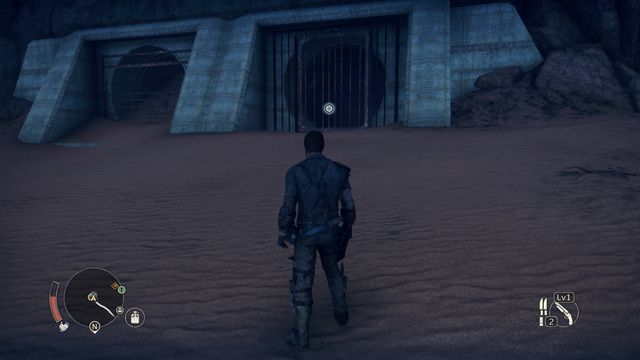 You will find the entrance to the tunnel on the right side, among the rocks. - Ironclad Faith - Wasteland missions - Mad Max - Game Guide and Walkthrough