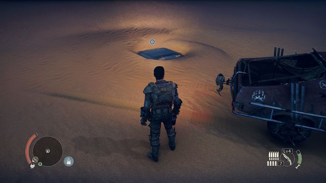 A hatch that leads to the chest. - A Shot in The Dark - Wasteland missions - Mad Max - Game Guide and Walkthrough