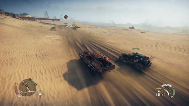 The vehicles protecting the convoy will detach one after another from the group in order to interrupt you. - Convoys - Activities - Mad Max - Game Guide and Walkthrough