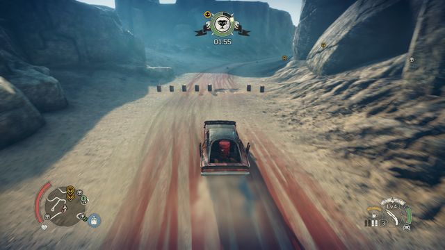 Hitting at least one barrel in each point is required for completing the run. - Death Runs - Activities - Mad Max - Game Guide and Walkthrough