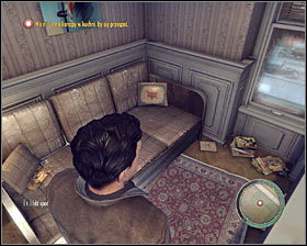 You must now return to Joe's apartment, so proceed to the red door and then use the staircase - Chapter 2 - Home Sweet Home - p. 3 - Walkthrough - Mafia II - Game Guide and Walkthrough