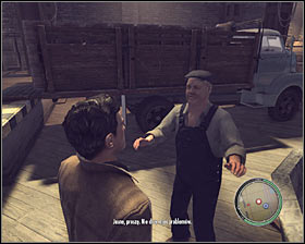 Two other dockers are working on a boat #1 #2 near the truck where you were loading crates and they won't give you any trouble - Chapter 3 - Enemy of the State - p. 1 - Walkthrough - Mafia II - Game Guide and Walkthrough