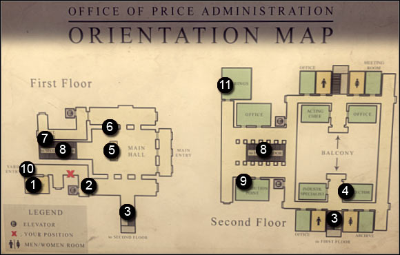 The map seen above can be found on the walls in certain areas of the government building - Chapter 3 - Enemy of the State - p. 2 - Walkthrough - Mafia II - Game Guide and Walkthrough