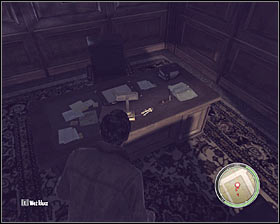 Proceed to the first floor and quickly open the first door to your right (4 on the map) #1 to find yourself standing in director's office - Chapter 3 - Enemy of the State - p. 2 - Walkthrough - Mafia II - Game Guide and Walkthrough