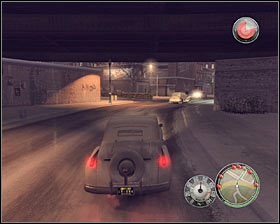 Reaching the first gas station (1 on the map) should only take you a five minutes (in the game, not in real life ;-)) #1 - Chapter 3 - Enemy of the State - p. 4 - Walkthrough - Mafia II - Game Guide and Walkthrough