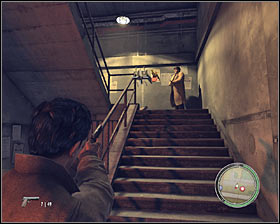 Make sure to check your surroundings before proceeding to the first floor - Chapter 5 - The Buzzsaw - p. 2 - Walkthrough - Mafia II - Game Guide and Walkthrough