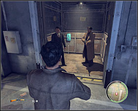 I wouldn't recommend moving too fast, especially since a new group will soon arrive here in an elevator #1 - Chapter 5 - The Buzzsaw - p. 2 - Walkthrough - Mafia II - Game Guide and Walkthrough