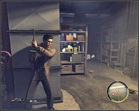 Make a few steps forward and you'll notice that a huge explosion shook the building - Chapter 5 - The Buzzsaw - p. 3 - Walkthrough - Mafia II - Game Guide and Walkthrough