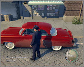 As for the vehicle, the fastest way would be to choose something from the garage located under your apartment #1 - Chapter 7 - In Loving Memory, F. Potenza - Walkthrough - Mafia II - Game Guide and Walkthrough