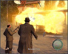 The second part will feature Molotov cocktails and you can collect them from the trunk of a nearby car #1 - Chapter 8 - The Wild Ones - p. 2 - Walkthrough - Mafia II - Game Guide and Walkthrough