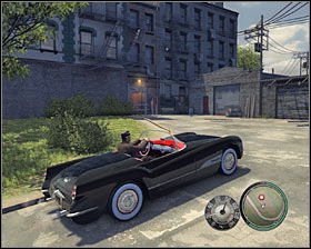 You'll find the vehicle from the previous chapter (Shubert Frigate) parked in front of Vito's estate #1 - Chapter 10 - Room Service - p. 1 - Walkthrough - Mafia II - Game Guide and Walkthrough