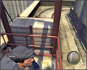 The platform can be found in the northern section of the roof #1 - Chapter 10 - Room Service - p. 2 - Walkthrough - Mafia II - Game Guide and Walkthrough