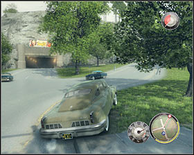 The next part of this driving segment will require you to go through two 90-degree turns - Chapter 11 - A Friend of Ours - p. 1 - Walkthrough - Mafia II - Game Guide and Walkthrough