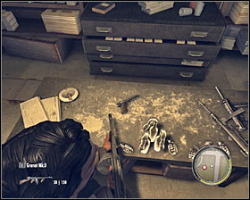The room you've just entered is a small armory and you should begin by finding a new Playboy magazine #1 - Chapter 13 - Exit the Dragon - p. 2 - Walkthrough - Mafia II - Game Guide and Walkthrough