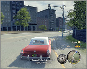 Turn right after reaching the end of Oak Street and start driving north #1 - Chapter 14 - Stairway to Heaven - p. 1 - Walkthrough - Mafia II - Game Guide and Walkthrough