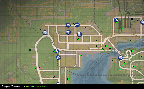 1 - Wanted posters - Collectibles - Mafia II - Game Guide and Walkthrough