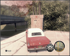 Start driving faster and leave the freeway when your car is close to the orange building #1 - Wanted posters - Collectibles - Mafia II - Game Guide and Walkthrough