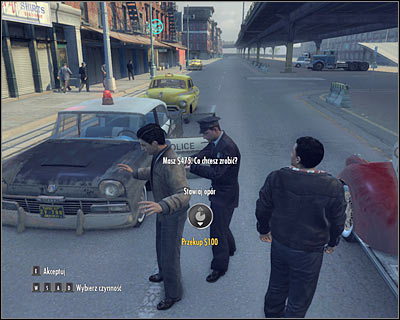 There is a chance to bribe the police officers if they plan on arresting Vito - Police - Hints - Mafia II - Game Guide and Walkthrough