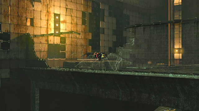 The tower is on the left, behind a broken window - Friendly Fire - Walkthrough - Act II - Magrunner: Dark Pulse - Game Guide and Walkthrough