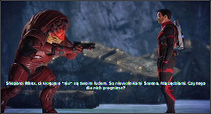 You can also shoot Wrex or tell Ashley to do it - Virmire - p. 1 - WALKTHROUGH - Mass Effect - Game Guide and Walkthrough