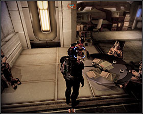 Start off by using the stairs and then proceed towards a narrow passageway (first screenshot) - Walkthrough - Dossier: Archangel - Main quests - Mass Effect 2 - Game Guide and Walkthrough