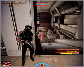 Jentha will play a mini-boss during this battle and you shouldn't be surprised to hear that killing her won't be easy - you'll have to destroy her defences before finish her off for good - Walkthrough - Dossier: Archangel - Main quests - Mass Effect 2 - Game Guide and Walkthrough