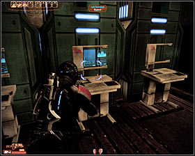Once you're inside a new room you should interact with a medical station and hack into one of the computer terminals (first screenshot) to earn 4000 credits - Walkthrough - Dossier: The Warlord - Main quests - Mass Effect 2 - Game Guide and Walkthrough