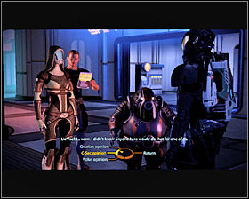 Description: This quest can be activated in a similar way to Krogan Sushi, because all you have to do is to find a group of NPC's on the 26th level of [Citadel - Zakera ward] (first screenshot) and listen to their conversation for a few seconds - Side quests - Citadel - Side quests - Mass Effect 2 - Game Guide and Walkthrough