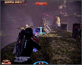 Keep fighting until it's safe and then proceed to a lower section of the map - N7 quests - Blood Pack Base - N7 quests - Mass Effect 2 - Game Guide and Walkthrough