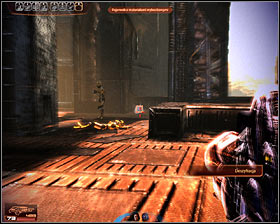 The first phase of this battle will require you to handle a small group of soldiers seen on a nearby balcony (first screenshot) - N7 quests - Captured Mining Facility - N7 quests - Mass Effect 2 - Game Guide and Walkthrough