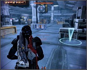 Save your game, choose a heavy weapon from your inventory and proceed towards the only available door (first screenshot) - N7 quests - Blue Suns Base - N7 quests - Mass Effect 2 - Game Guide and Walkthrough