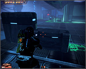 Approach a new chamber and notice green bands on the floor - Companion quests - Legion: A House Divided - Companion quests - Mass Effect 2 - Game Guide and Walkthrough