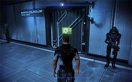 After reaching the next floor head west, towards the office of the human ambassador - Priority: The Citadel - Main quests - Mass Effect 3 - Game Guide and Walkthrough