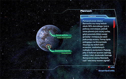 Open the galaxy map and travel to the Perseus Veil - Rannoch: Admiral Koris - Main quests - Mass Effect 3 - Game Guide and Walkthrough