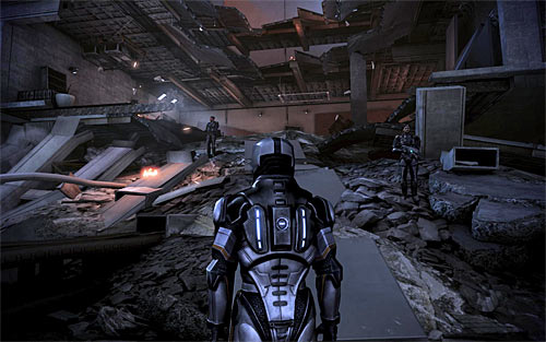 It's also recommended that you explore all the buildings you find, especially since a comm technician is standing inside one of them and he can grant a video chat with all the characters that couldn't show up in the human base in person (including Lieutenant Cortez, Jacob Taylor and Mordin Solus amo - Priority: Earth #2 - p. 1 - Main quests - Mass Effect 3 - Game Guide and Walkthrough