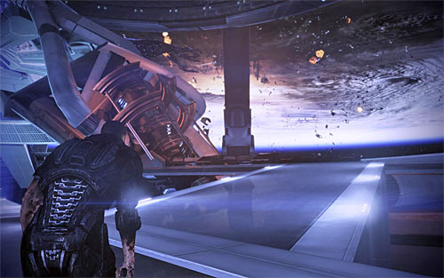 If you intend to destroy all synthetic life in the galaxy (including the Reapers), then you must choose the right ramp (screen above) - Endings - Mass Effect 3 - Game Guide and Walkthrough