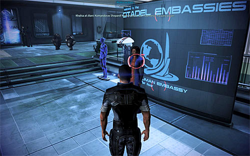 Khalisa can be met for the first time while trying to enter the office of Commander Bailey at [Citadel: Citadel Embassies] - Citadel: Khalisa al-Jilani* - Quests on the Citadel - Mass Effect 3 - Game Guide and Walkthrough