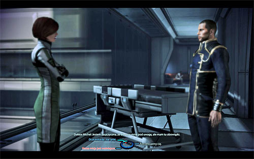 Doctor Michel can be found in the patient lobby at [Citadel: Huerta Memorial Hospital] and she can be spoken to after you're done talking with doctor Chakwas - Citadel: Doctor Michel* - Quests on the Citadel - Mass Effect 3 - Game Guide and Walkthrough