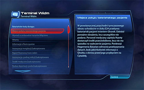 Go to the Spectres Office in [Citadel: Citadel Embassies] and interact with the messages console - Citadel: Wounded Batarian - Quests on the Citadel - Mass Effect 3 - Game Guide and Walkthrough