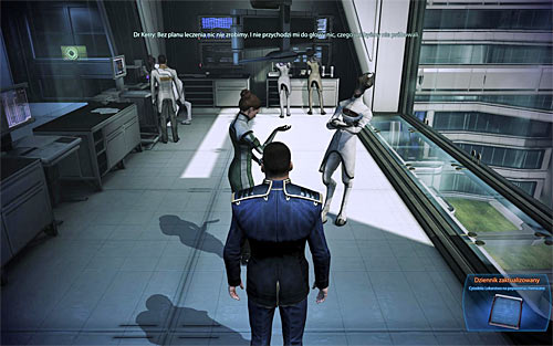 The second option is to overhear a conversation between doctor Silon and doctor Kerry after completing Priority: The Citadel #2 main quest - Citadel: Chemical Treatment - Small quests - Mass Effect 3 - Game Guide and Walkthrough