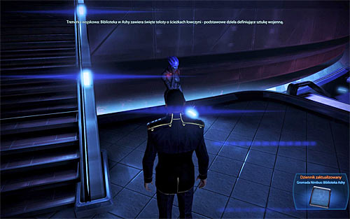 Locate an asari military trainer during one of your visits to the Citadel - Nimbus Cluster: Library of Asha - Small quests - Mass Effect 3 - Game Guide and Walkthrough