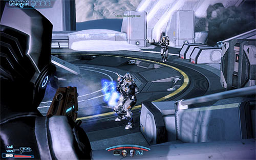 You'll start fighting Cerberus soldiers as soon as you've left the shuttle - N7: Cerberus Fighter Base - N7 quests - Mass Effect 3 - Game Guide and Walkthrough