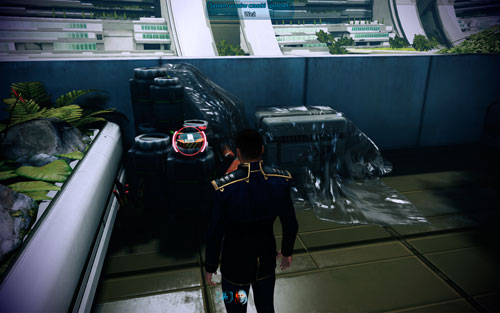 High Velocity Barrel I (SMG) - on the ground next to the containers, opposite your vehicle - Dr. Brysons Lab I - Walkthrough - Mass Effect 3: Leviathan - Game Guide and Walkthrough